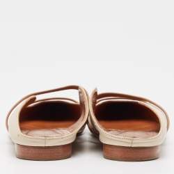 Malone Souliers Beige Leather Maureen Mules Size 41