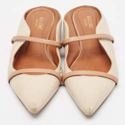Malone Souliers Beige Leather Maureen Mules Size 41
