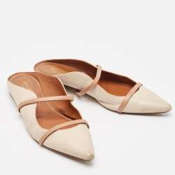 Malone Souliers Beige Leather Maureen Mules Size 41