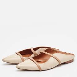 Malone Souliers Beige Leather Maureen Mules Size 41