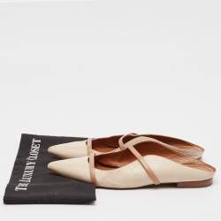 Malone Souliers Beige Leather Maureen Mules Size 41