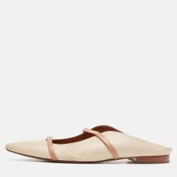 Malone Souliers Beige Leather Maureen Mules Size 41