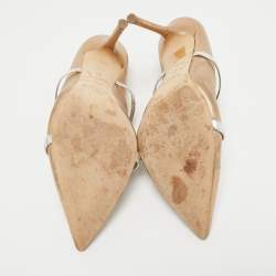 Malone Souliers Metallic Leather Maureen Mules Size 38