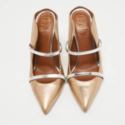 Malone Souliers Metallic Leather Maureen Mules Size 38