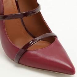 Malone Souliers Burgundy Leather Maureen Mules Size 37