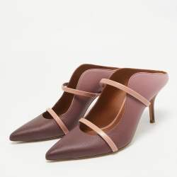 Pre Owned Malone Souliers Beige Leather Maureen Pumps Size 38.5