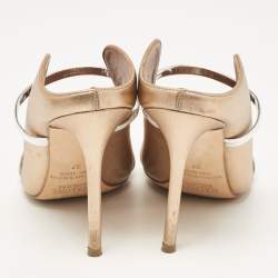 Malone Souliers Metallic Leather Maureen Mules Size 37