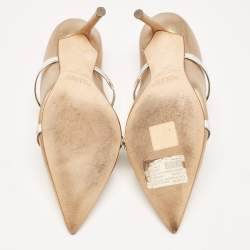 Malone Souliers Metallic Leather Maureen Mules Size 37