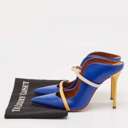 Malone Souliers Blue Leather Maureen Sandals Size 38