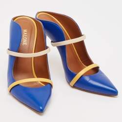 Malone Souliers Blue Leather Maureen Sandals Size 38
