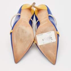 Malone Souliers Blue Leather Maureen Sandals Size 38