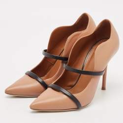 Malone Souliers Brown/Black Leather Maureen Pumps Size 37.5