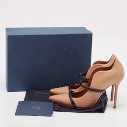 Malone Souliers Brown/Black Leather Maureen Pumps Size 37.5