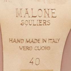 Pre Owned Malone Souliers Beige Leather Maureen Pumps Size 40