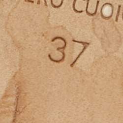 Pre Owned Malone Souliers Navy Blue/Silver Velvet and Leather Maureen Flat Mules Size 37