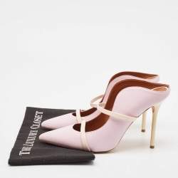 Pre Owned Malone Souliers Lavender Leather Maureen Mules Size 40