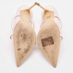 Pre Owned Malone Souliers Lavender Leather Maureen Mules Size 40