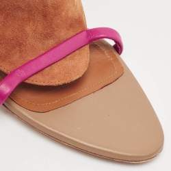 Malone Souliers Beige Leather Madison Pointed Cut Out Toe Ankle Booties Size 41