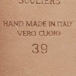 مملوكة مسبقًا Malone Souliers Purple Patent Leather and PVC Missy Mules Size 39
