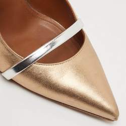 Malone Souliers Gold Leather Maureen Pumps Size 39.5