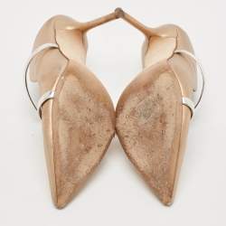 Malone Souliers Gold Leather Maureen Pumps Size 39.5