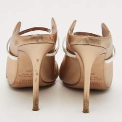 Malone Souliers Gold Leather Maureen Pumps Size 39.5