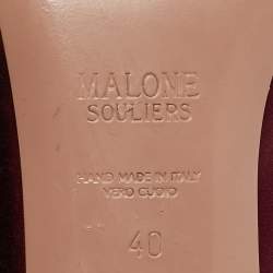Malone Souliers Burgundy Satin Gael Pumps Size 40