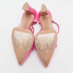 Malone Souliers Pink Satin Platform Pumps Size 38