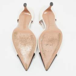 Malone Souliers Black/Ivory Leather Blythe Heel Mules Size 40