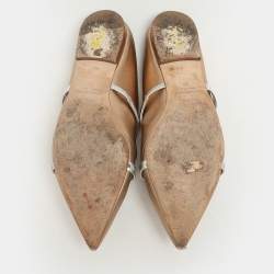 Malone Souliers Metallic Leather Maureen Flats Size 39