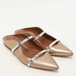 Malone Souliers Metallic Leather Maureen Flats Size 39