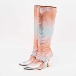 Malone Souliers Multicolor Leather Markle Knee Length Boots Size 40