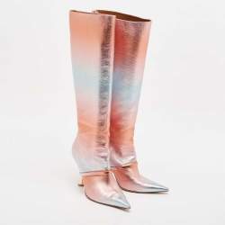 Malone Souliers Multicolor Leather Markle Knee Length Boots Size 40