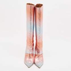 Malone Souliers Multicolor Leather Markle Knee Length Boots Size 40