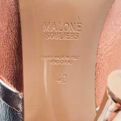 Malone Souliers Multicolor Leather Markle Knee Length Boots Size 40