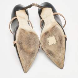 Malone Souliers Black/Beige Leather Maureen Sandals Size 38