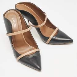 Malone Souliers Black/Beige Leather Maureen Sandals Size 38