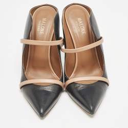 Malone Souliers Black/Beige Leather Maureen Sandals Size 38