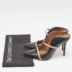 Malone Souliers Black/Beige Leather Maureen Sandals Size 38