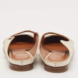 Malone Souliers Gold/Cream Satin and Maureen Flat Mules Size 39