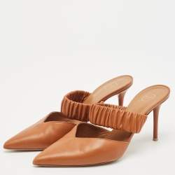 Malone Souliers Brown Leather Mathilda Mules Size 37