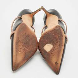 Malone Souliers Black Leather Maureen Heel Mules Size 41