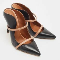 Malone Souliers Black/Beige Leather Maureen Pumps Size 38