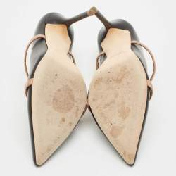 Malone Souliers Black/Beige Leather Maureen Pumps Size 38