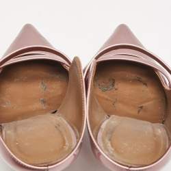 Malone Souliers Dusty Pink Patent Leather Maureen Pointed Toe Mules Size 39
