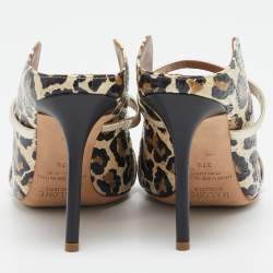 Malone Souliers Multicolor Snakeskin and Leather Maureen Pointed Toe Mules Size 37.5