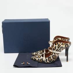 Malone Souliers Multicolor Snakeskin and Leather Maureen Pointed Toe Mules Size 37.5