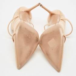Malone Souliers Beige Mesh and Leather Maureen Mules Size 41