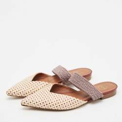 Malone Souliers Multicolor Coated Raffia Maisie Mules Size 38