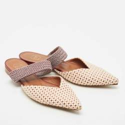 Malone Souliers Multicolor Coated Raffia Maisie Mules Size 38